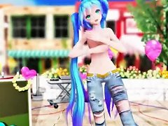 Hatsune Miku In A Park Setting